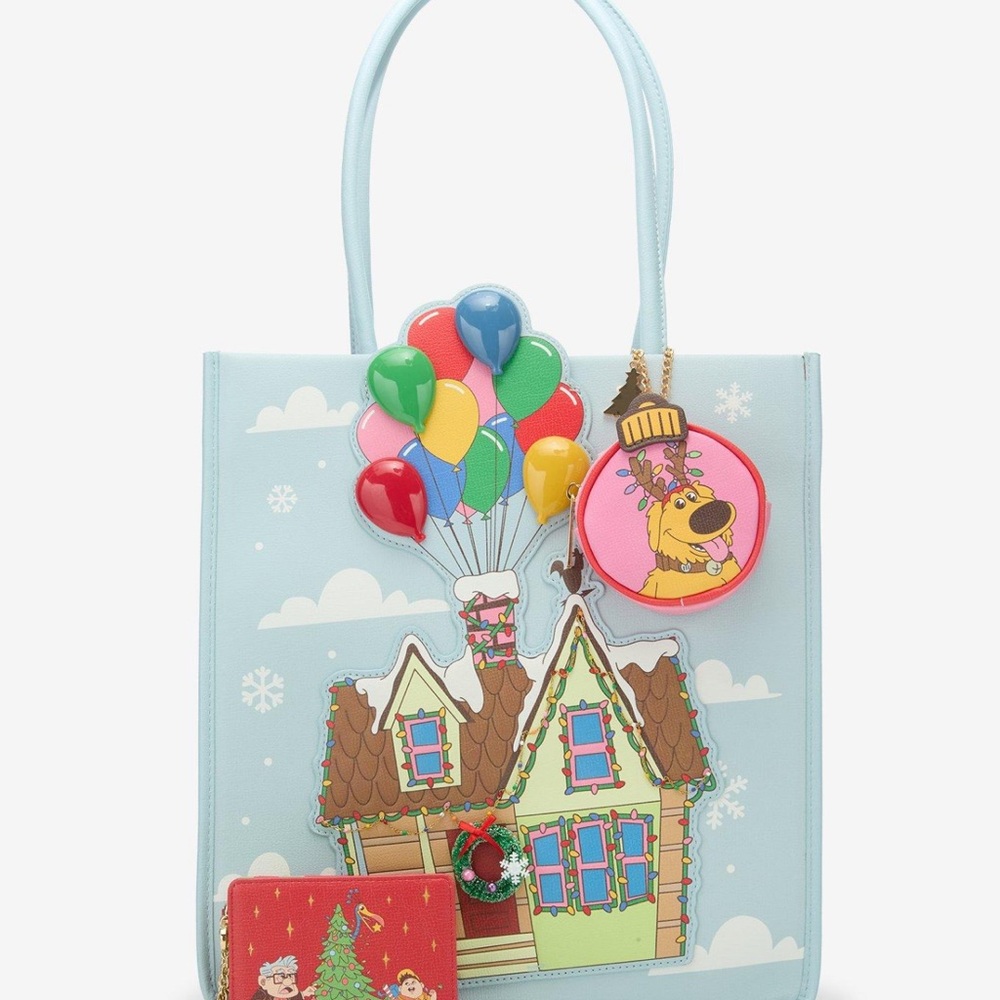 Disney Pixar Up Balloon House NWT Holiday Purse